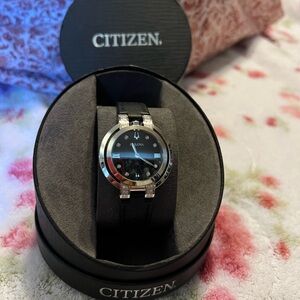 Citizen Black Leather women Watch